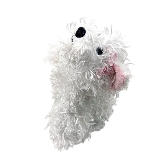 Webkinz White Fuzzy Terrier Ganz Puppy Dog Stuffed Animal Plush Soft Toy No Code - Picture 10 of 11